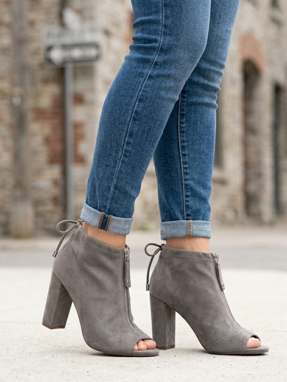 GUESS peep toe block heels Shoes
